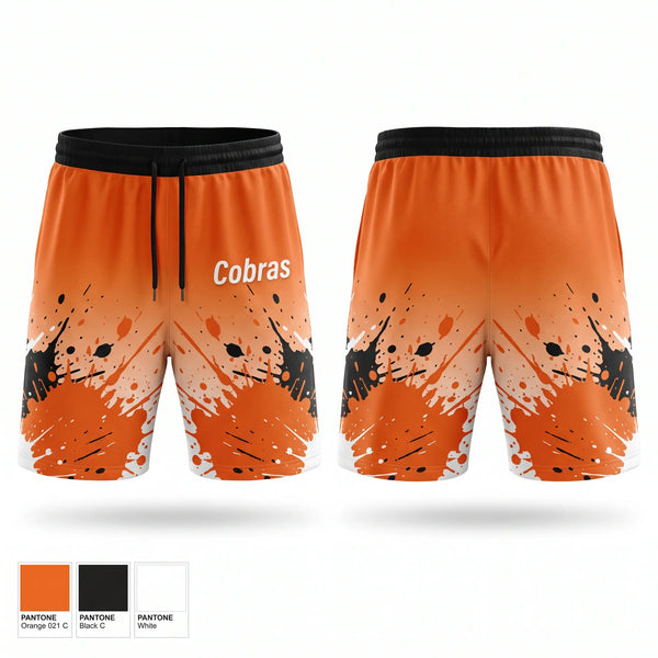 Athletic Shorts With Pockets, Cobras, Baseball, Teamtime, Team time, sublimation, custom sports apparel, team uniforms, spirit wear, spiritwear, sports uniforms, custom shirts, team store, custom team store, fundraiser sports, apparel fundraiser