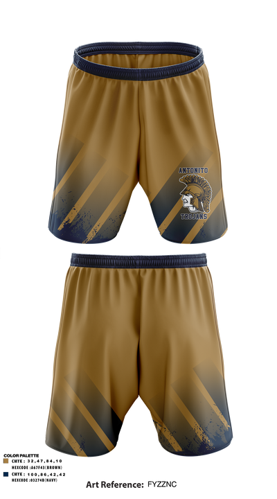 Antonito Trojans Athletic Shorts With Pockets - 6