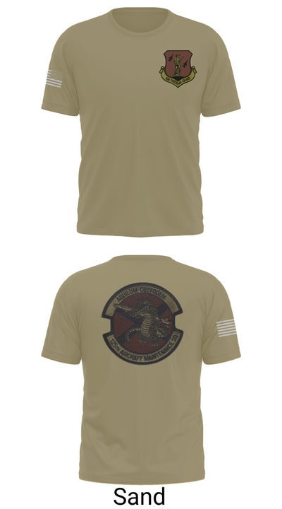 125th Tactical Aircraft Maintenance SQ 70898638 Short Sleeve Performance Shirt - 91