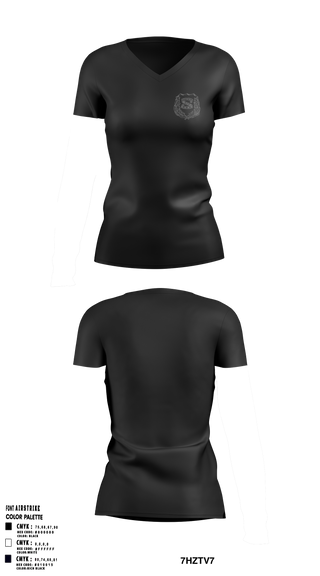 Readington Police Department Women's Short Sleeve V-neck Shirt - 5