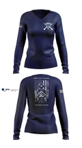 Lexington Police Honor Guard Women's Long Sleeve V-neck Shirt - 100