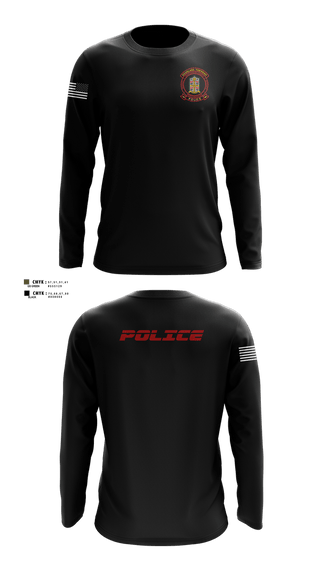 Long Sleeve Performance Shirt, Douglass Township Police Department, Police, Teamtime, Team time, sublimation, custom sports apparel, team uniforms, spirit wear, spiritwear, sports uniforms, custom shirts, team store, custom team store, fundraiser sports, apparel fundraiser