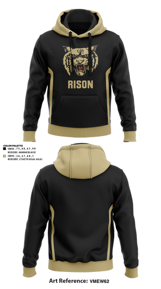 Hoodie, Rison Wildcats, Men's Basketball, Teamtime, Team time, sublimation, custom sports apparel, team uniforms, spirit wear, spiritwear, sports uniforms, custom shirts, team store, custom team store, fundraiser sports, apparel fundraiser