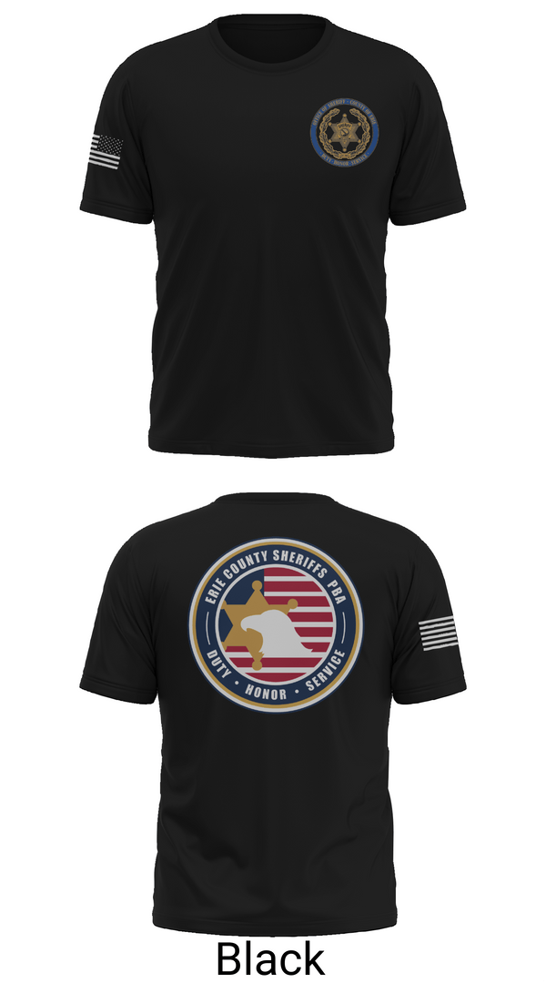 Short Sleeve Performance Shirt, Erie County Sheriff's Office PBA, Police, Teamtime, Team time, sublimation, custom sports apparel, team uniforms, spirit wear, spiritwear, sports uniforms, custom shirts, team store, custom team store, fundraiser sports, apparel fundraiser