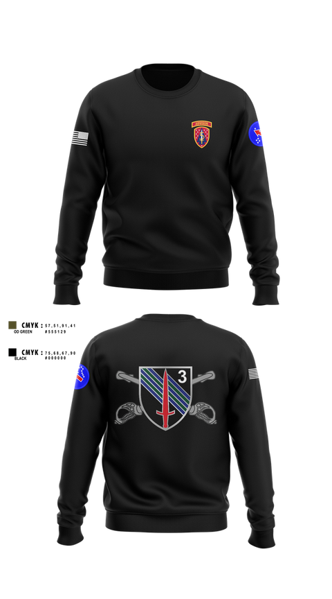 Crew Neck Sweatshirt, 5th SFAB, Army, Teamtime, Team time, sublimation, custom sports apparel, team uniforms, spirit wear, spiritwear, sports uniforms, custom shirts, team store, custom team store, fundraiser sports, apparel fundraiser
