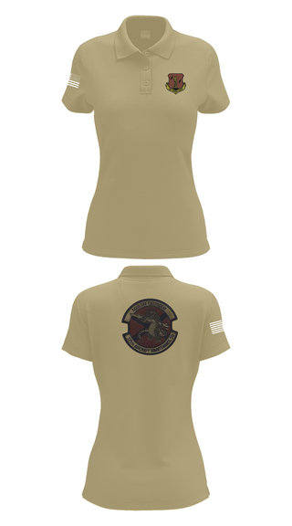 Womens Short Sleeve Performance Polo, 125th Tactical Aircraft Maintenance SQ, , Teamtime, Team time, sublimation, custom sports apparel, team uniforms, spirit wear, spiritwear, sports uniforms, custom shirts, team store, custom team store, fundraiser sports, apparel fundraiser