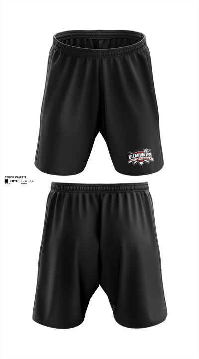Clearwater Little League 75585206 Athletic Shorts With Pockets - 2