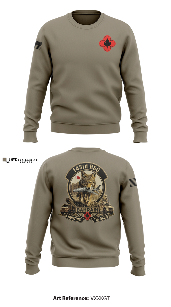 Crew Neck Sweatshirt, 143rd RSG (TF INTEGRATOR), Army, Teamtime, Team time, sublimation, custom sports apparel, team uniforms, spirit wear, spiritwear, sports uniforms, custom shirts, team store, custom team store, fundraiser sports, apparel fundraiser