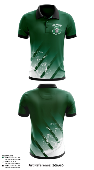 Short Sleeve Performance Polo, Shamrock Wrestling Club, Wrestling, Teamtime, Team time, sublimation, custom sports apparel, team uniforms, spirit wear, spiritwear, sports uniforms, custom shirts, team store, custom team store, fundraiser sports, apparel fundraiser