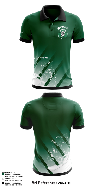 Shamrock Wrestling Club 93623299 Short Sleeve Performance Polo - 11
