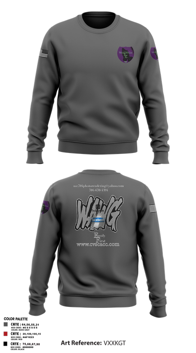WeAllWeGot~Family First 22026589 Crew Neck Sweatshirt - 26