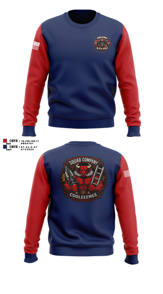 Crew Neck Sweatshirt, Cooleemee fire department, Fire Department, Teamtime, Team time, sublimation, custom sports apparel, team uniforms, spirit wear, spiritwear, sports uniforms, custom shirts, team store, custom team store, fundraiser sports, apparel fundraiser