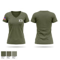 K9 Women's Short Sleeve V-neck Shirt - 1