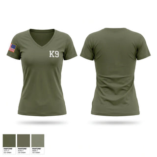 Womens Short Sleeve Vneck Shirt, K9, Police, Teamtime, Team time, sublimation, custom sports apparel, team uniforms, spirit wear, spiritwear, sports uniforms, custom shirts, team store, custom team store, fundraiser sports, apparel fundraiser