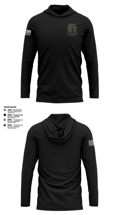 Sheboygan PD ERT Long Sleeve Performance Shirt with hood - 26