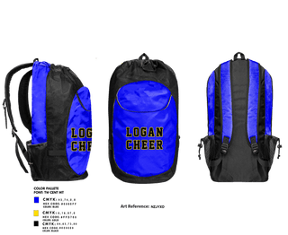 Gear Bag, Logan High School, Cheer, Teamtime, Team time, sublimation, custom sports apparel, team uniforms, spirit wear, spiritwear, sports uniforms, custom shirts, team store, custom team store, fundraiser sports, apparel fundraiser