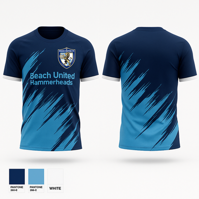 Beach United Hammerheads 53957718 Short Sleeve Performance Shirt - 4