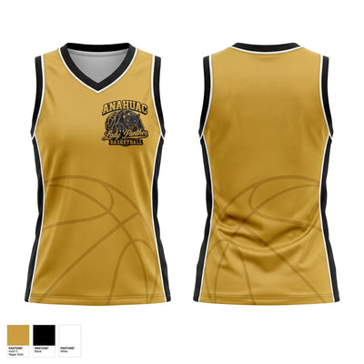 Anahuac Lady Panthers Mens Basketball Jersey - 1