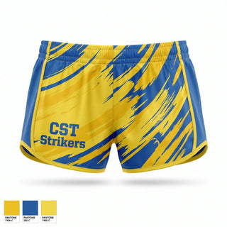 Womens Shorts, CST Strikers, Spirit Store, Teamtime, Team time, sublimation, custom sports apparel, team uniforms, spirit wear, spiritwear, sports uniforms, custom shirts, team store, custom team store, fundraiser sports, apparel fundraiser