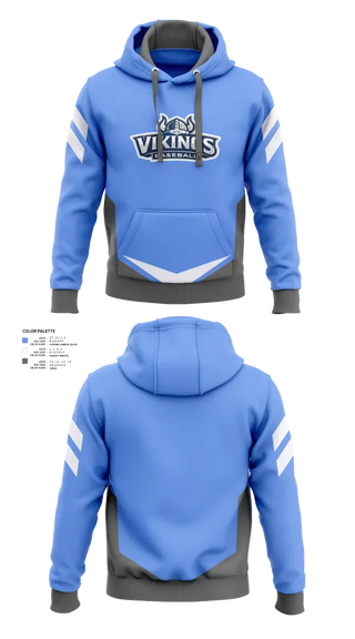 Hoodie, Vikings, Baseball, Teamtime, Team time, sublimation, custom sports apparel, team uniforms, spirit wear, spiritwear, sports uniforms, custom shirts, team store, custom team store, fundraiser sports, apparel fundraiser