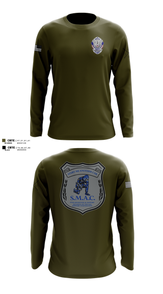 Long Sleeve Performance Shirt, LEO Support Foundation, Police, Teamtime, Team time, sublimation, custom sports apparel, team uniforms, spirit wear, spiritwear, sports uniforms, custom shirts, team store, custom team store, fundraiser sports, apparel fundraiser