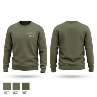 Crew Neck Sweatshirt, MALS-41 Det A, Marines, Teamtime, Team time, sublimation, custom sports apparel, team uniforms, spirit wear, spiritwear, sports uniforms, custom shirts, team store, custom team store, fundraiser sports, apparel fundraiser