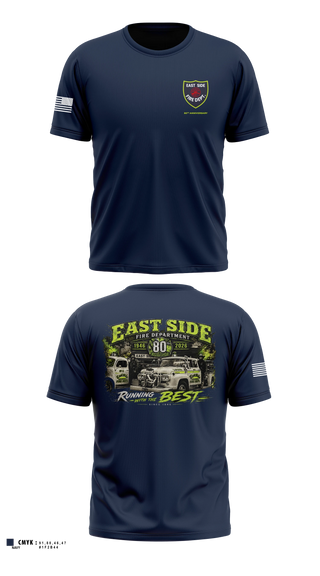 Short Sleeve Performance Shirt, East Side Fire Department (Belleville), Fire Department, Teamtime, Team time, sublimation, custom sports apparel, team uniforms, spirit wear, spiritwear, sports uniforms, custom shirts, team store, custom team store, fundraiser sports, apparel fundraiser