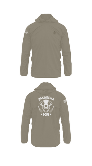 Windbreaker, Pasadena K9, Police, Teamtime, Team time, sublimation, custom sports apparel, team uniforms, spirit wear, spiritwear, sports uniforms, custom shirts, team store, custom team store, fundraiser sports, apparel fundraiser