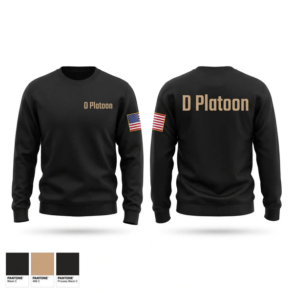 Crew Neck Sweatshirt, D Platoon, Police, Teamtime, Team time, sublimation, custom sports apparel, team uniforms, spirit wear, spiritwear, sports uniforms, custom shirts, team store, custom team store, fundraiser sports, apparel fundraiser