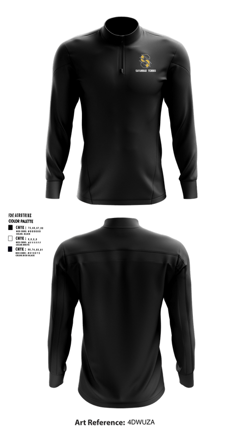Quarter Zip Jacket, Savannah High School Tennis, Tennis, Teamtime, Team time, sublimation, custom sports apparel, team uniforms, spirit wear, spiritwear, sports uniforms, custom shirts, team store, custom team store, fundraiser sports, apparel fundraiser