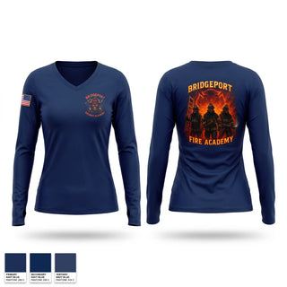 Womens Long Sleeve Vneck Shirt, Ladder 5, Fire Department, Teamtime, Team time, sublimation, custom sports apparel, team uniforms, spirit wear, spiritwear, sports uniforms, custom shirts, team store, custom team store, fundraiser sports, apparel fundraiser