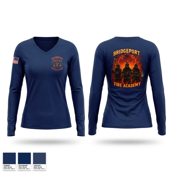 Womens Long Sleeve Vneck Shirt, Ladder 5, Fire Department, Teamtime, Team time, sublimation, custom sports apparel, team uniforms, spirit wear, spiritwear, sports uniforms, custom shirts, team store, custom team store, fundraiser sports, apparel fundraiser