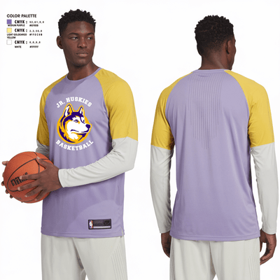 Washington Middle School Jr. Huskies 92271142 Long Sleeve Performance Shirt 2