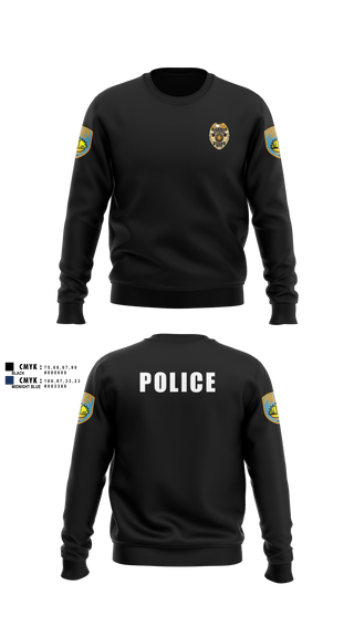 Crew Neck Sweatshirt, team name, Police, Teamtime, Team time, sublimation, custom sports apparel, team uniforms, spirit wear, spiritwear, sports uniforms, custom shirts, team store, custom team store, fundraiser sports, apparel fundraiser