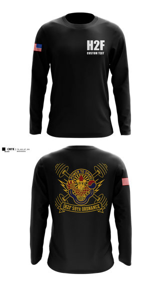 Long Sleeve Performance Shirt, 59th ORD BDE, Army, Teamtime, Team time, sublimation, custom sports apparel, team uniforms, spirit wear, spiritwear, sports uniforms, custom shirts, team store, custom team store, fundraiser sports, apparel fundraiser