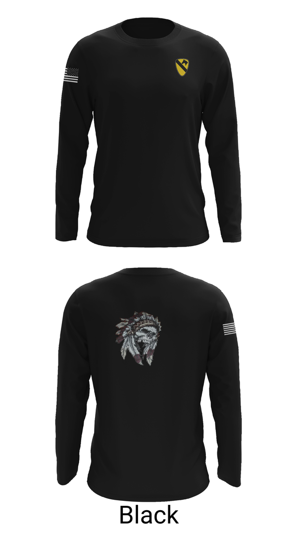 Long Sleeve Performance Shirt, 6-9 Cavalry Regiment, , Teamtime, Team time, sublimation, custom sports apparel, team uniforms, spirit wear, spiritwear, sports uniforms, custom shirts, team store, custom team store, fundraiser sports, apparel fundraiser
