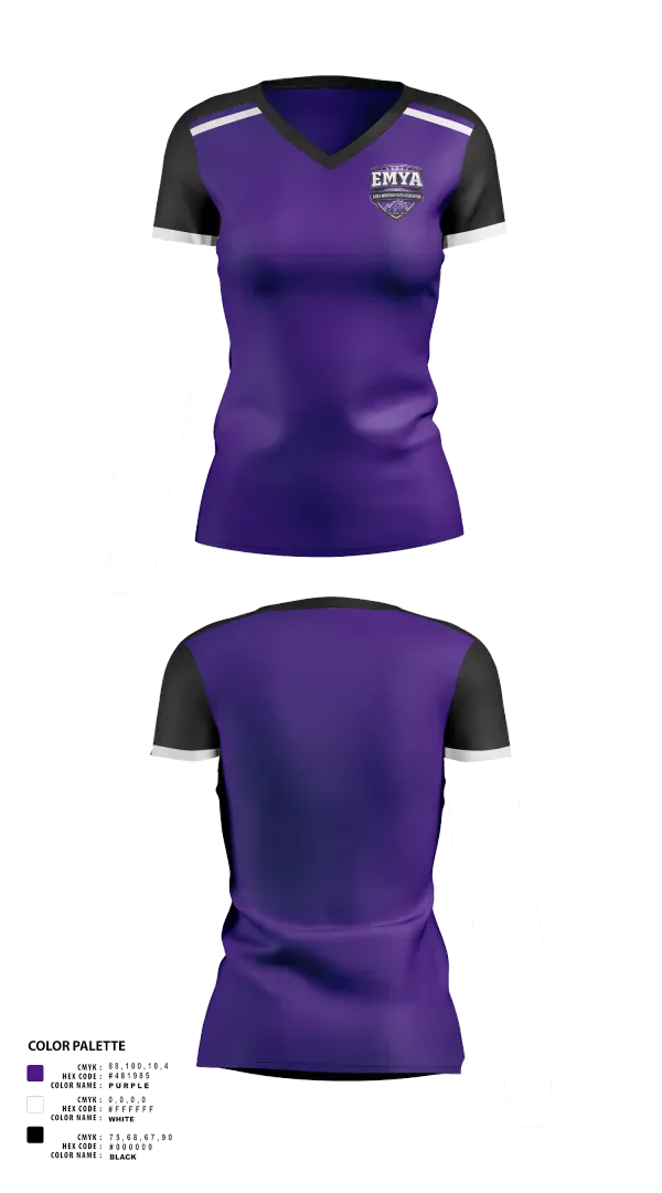 Womens Short Sleeve Vneck Shirt, Horned Frogs, , Teamtime, Team time, sublimation, custom sports apparel, team uniforms, spirit wear, spiritwear, sports uniforms, custom shirts, team store, custom team store, fundraiser sports, apparel fundraiser