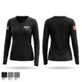 JROTC 94906688 Women's Long Sleeve V-neck Shirt - 1