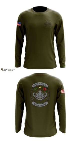 Long Sleeve Performance Shirt, Mobile Police EOD Unit, Police, Teamtime, Team time, sublimation, custom sports apparel, team uniforms, spirit wear, spiritwear, sports uniforms, custom shirts, team store, custom team store, fundraiser sports, apparel fundraiser