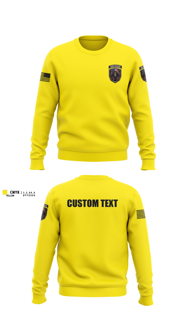 Crew Neck Sweatshirt, Death DealersDeath Dealers Airsoft, Spirit Store, Teamtime, Team time, sublimation, custom sports apparel, team uniforms, spirit wear, spiritwear, sports uniforms, custom shirts, team store, custom team store, fundraiser sports, apparel fundraiser