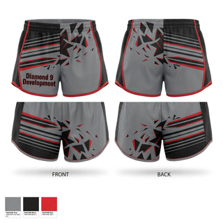 Womens Shorts, Diamond 9 Development, Baseball, Teamtime, Team time, sublimation, custom sports apparel, team uniforms, spirit wear, spiritwear, sports uniforms, custom shirts, team store, custom team store, fundraiser sports, apparel fundraiser