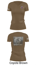345th TRS 44562231 Women's Short Sleeve V-neck Shirt - 8