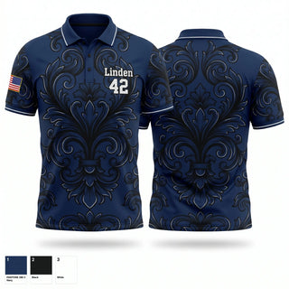 Short Sleeve Performance Polo, Linden 42, Police, Teamtime, Team time, sublimation, custom sports apparel, team uniforms, spirit wear, spiritwear, sports uniforms, custom shirts, team store, custom team store, fundraiser sports, apparel fundraiser