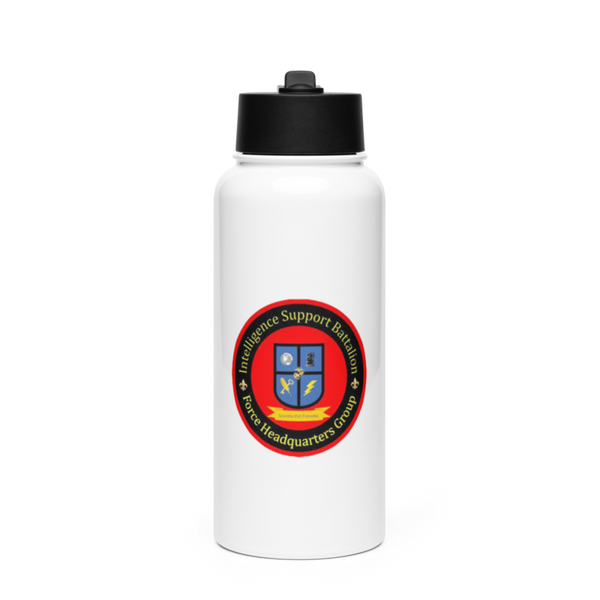 Intelligence Support Battalion 57442174 Stainless Steel Water Bottle with a Straw Lid