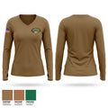 101st Air Refueling Wing Women's Long Sleeve V-neck Shirt - 1