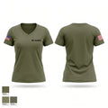 Det Sarajevo Women's Short Sleeve V-neck Shirt - 1