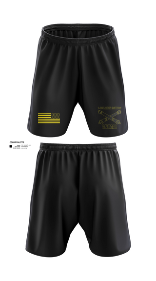 Athletic Shorts With Pockets, 1-487 Alpha Battery Field Artillery, National Guard, Teamtime, Team time, sublimation, custom sports apparel, team uniforms, spirit wear, spiritwear, sports uniforms, custom shirts, team store, custom team store, fundraiser sports, apparel fundraiser