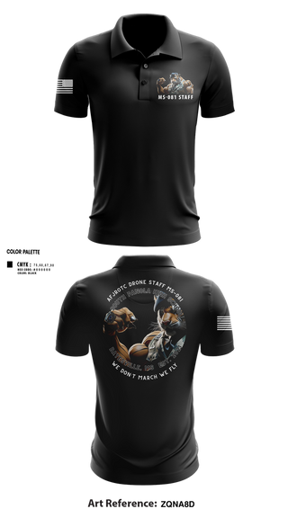 Short Sleeve Performance Polo, AFJROTC MS-081 DRONE TEAM, , Teamtime, Team time, sublimation, custom sports apparel, team uniforms, spirit wear, spiritwear, sports uniforms, custom shirts, team store, custom team store, fundraiser sports, apparel fundraiser