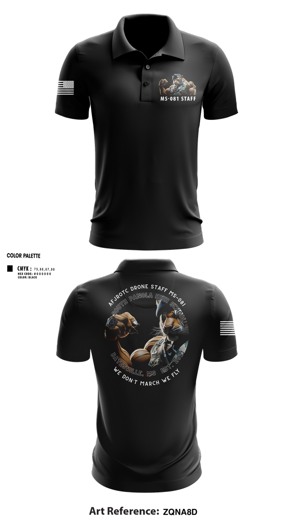Short Sleeve Performance Polo, AFJROTC MS-081 DRONE TEAM, , Teamtime, Team time, sublimation, custom sports apparel, team uniforms, spirit wear, spiritwear, sports uniforms, custom shirts, team store, custom team store, fundraiser sports, apparel fundraiser