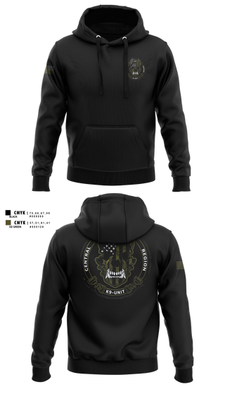 Hoodie, Central Region K-9 unit, Police, Teamtime, Team time, sublimation, custom sports apparel, team uniforms, spirit wear, spiritwear, sports uniforms, custom shirts, team store, custom team store, fundraiser sports, apparel fundraiser